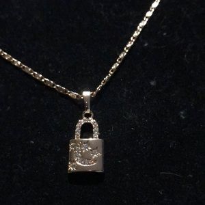 18k gold plated lock set